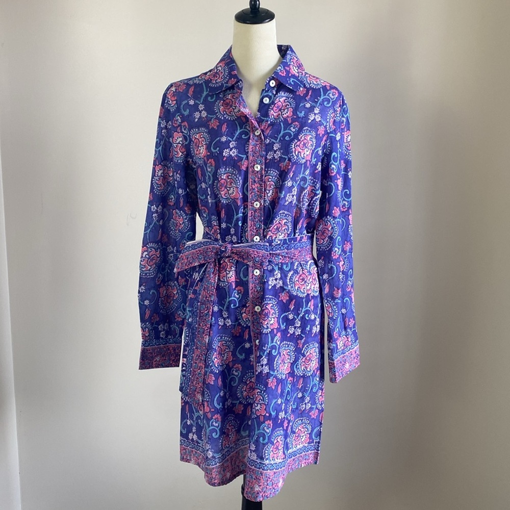 {Bell by Alicia Bell}Button Down Floral Paisley Shirtdress
